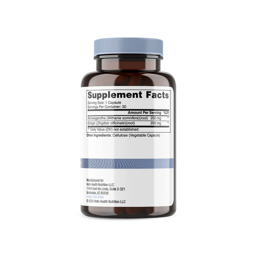 Stress Relief with Vitality (Ashwagandha + Ginger)