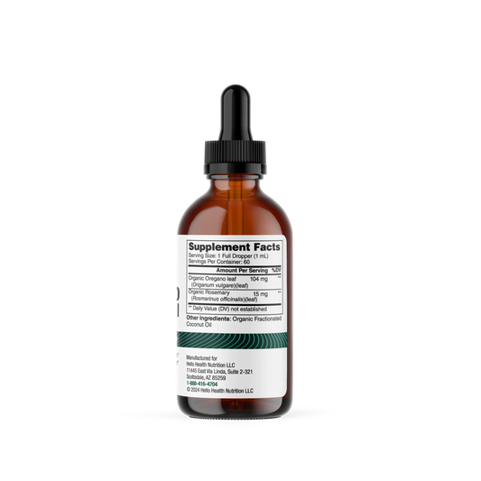 Organic Oregano Infused Oil Liquid Drops