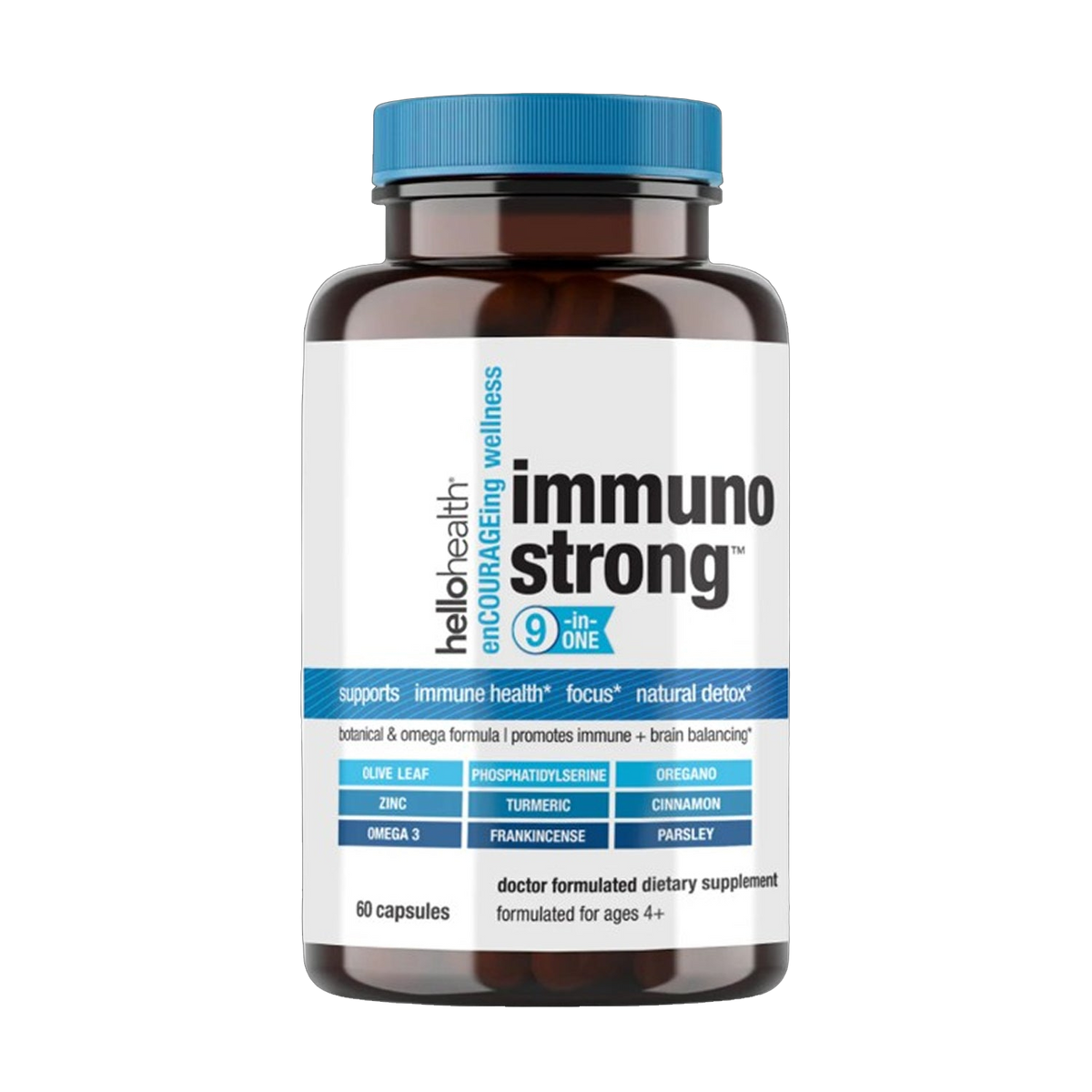 9-in-1 Immune Support Natural & Detox capsules