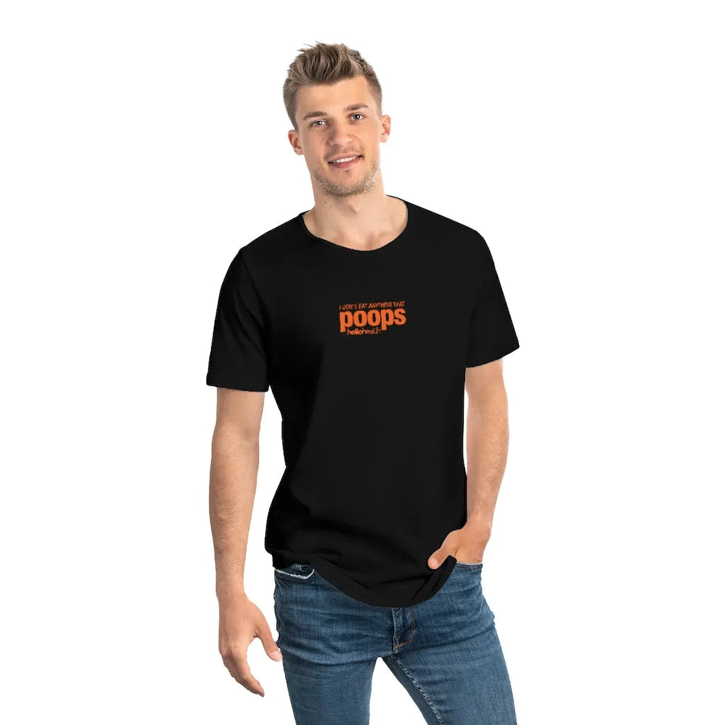 I don't eat anything that poops Jersey Curved Hem Tee