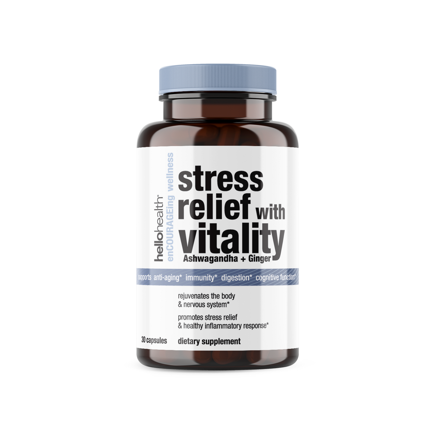 Stress Relief with Vitality (Ashwagandha + Ginger)