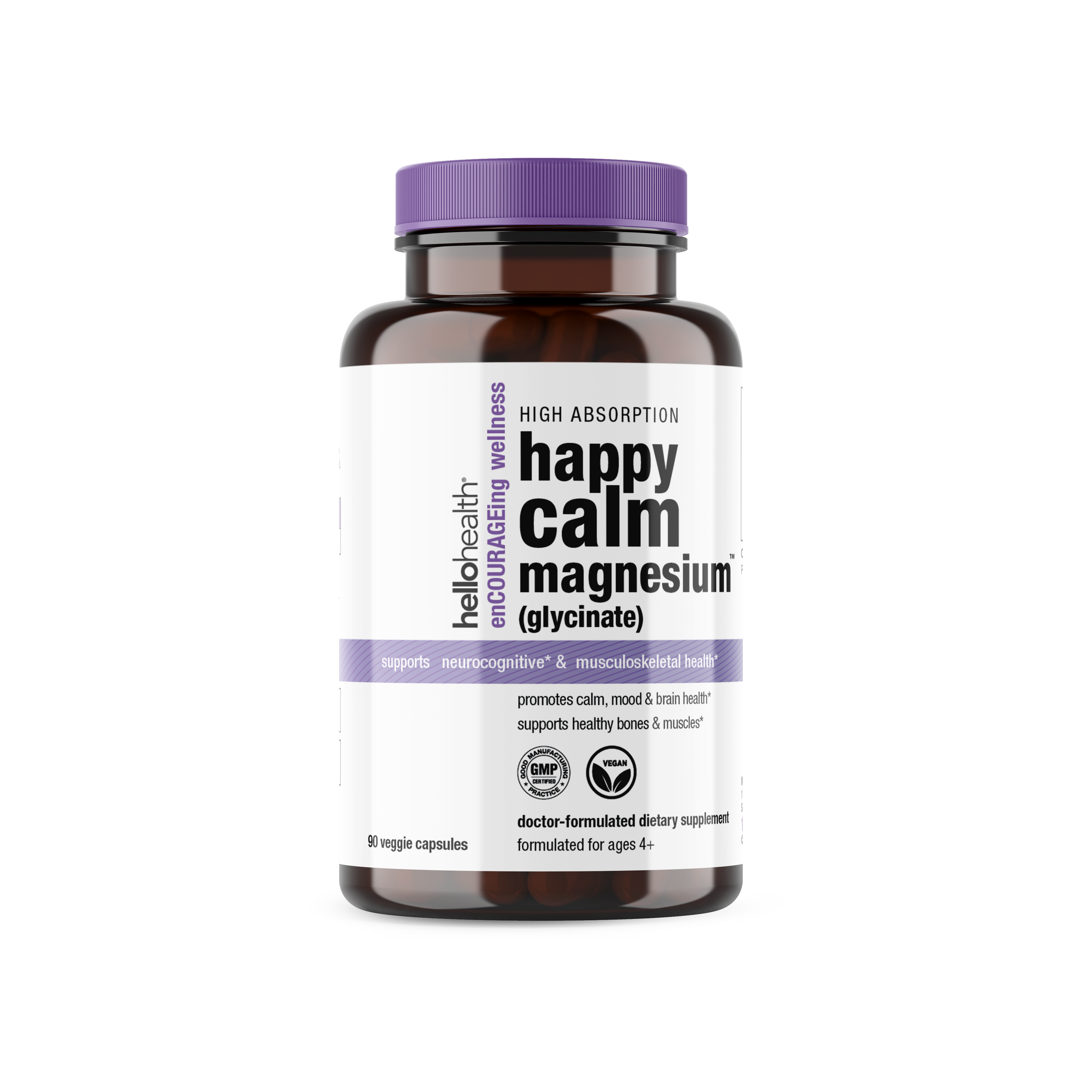 Hello Health Happy Calm Magnesium Glycinate capsules