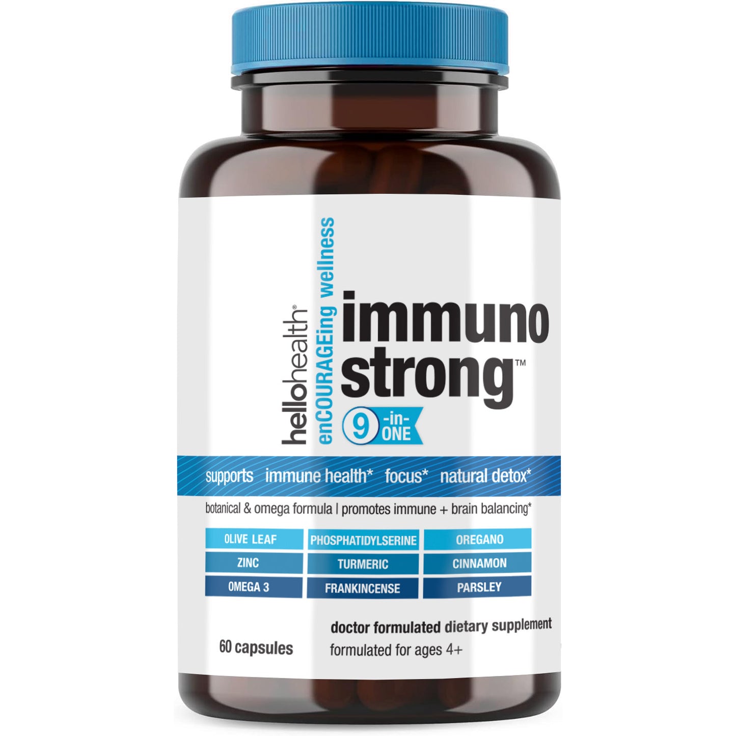 9-in-1 Immune Support Natural & Detox capsules