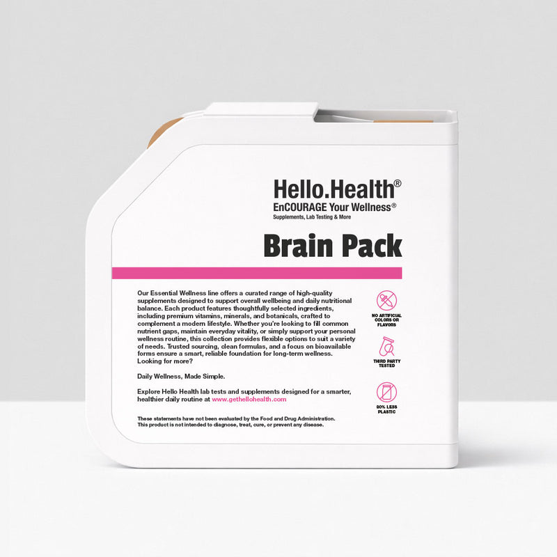 Brain Pack to Stabilize Stress and Support Cognition