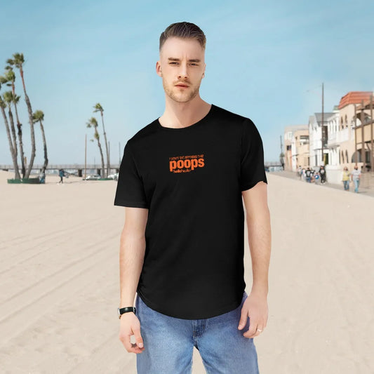 I don't eat anything that poops Jersey Curved Hem Tee