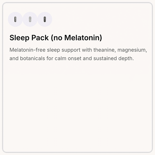 Sleep Pack with Theanine, Magnesium, Chamomile, Lemon balm & Passionflower