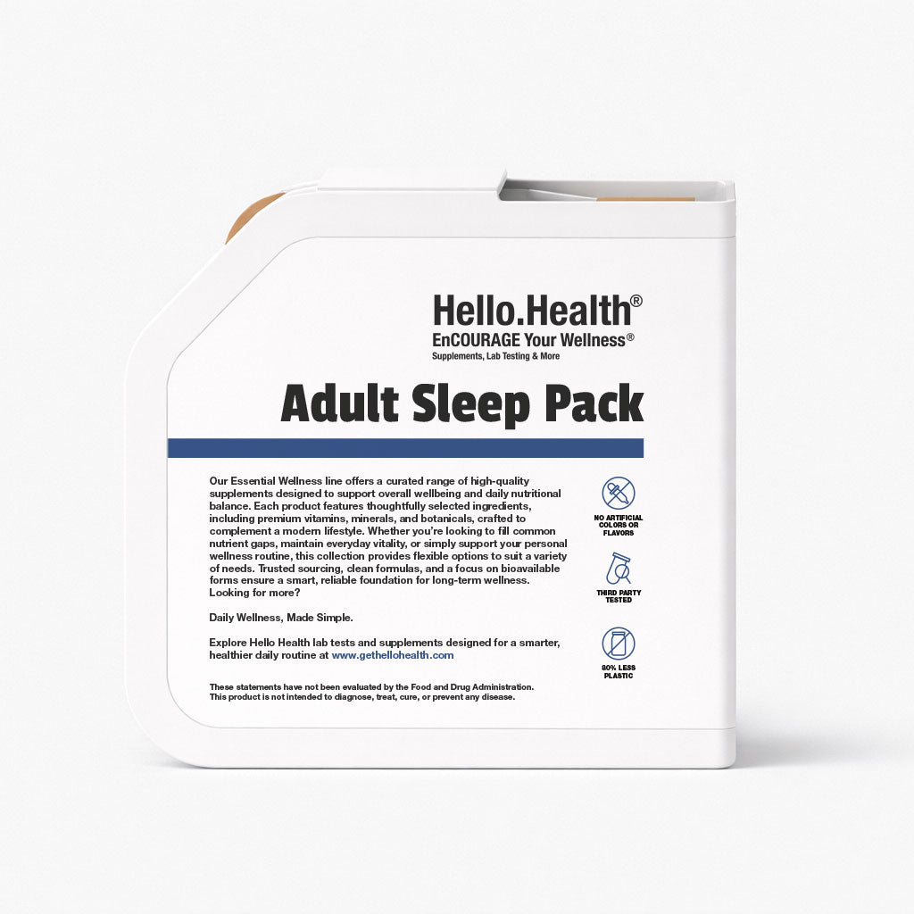 Sleep Pack with Theanine, Magnesium, Chamomile, Lemon balm & Passionflower