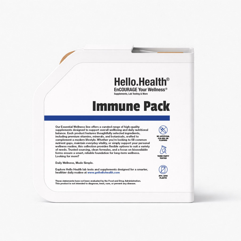 Immune Pack with Complete Probiotic, Vitamin C, D Complex, Mushroom Immune & Zinc