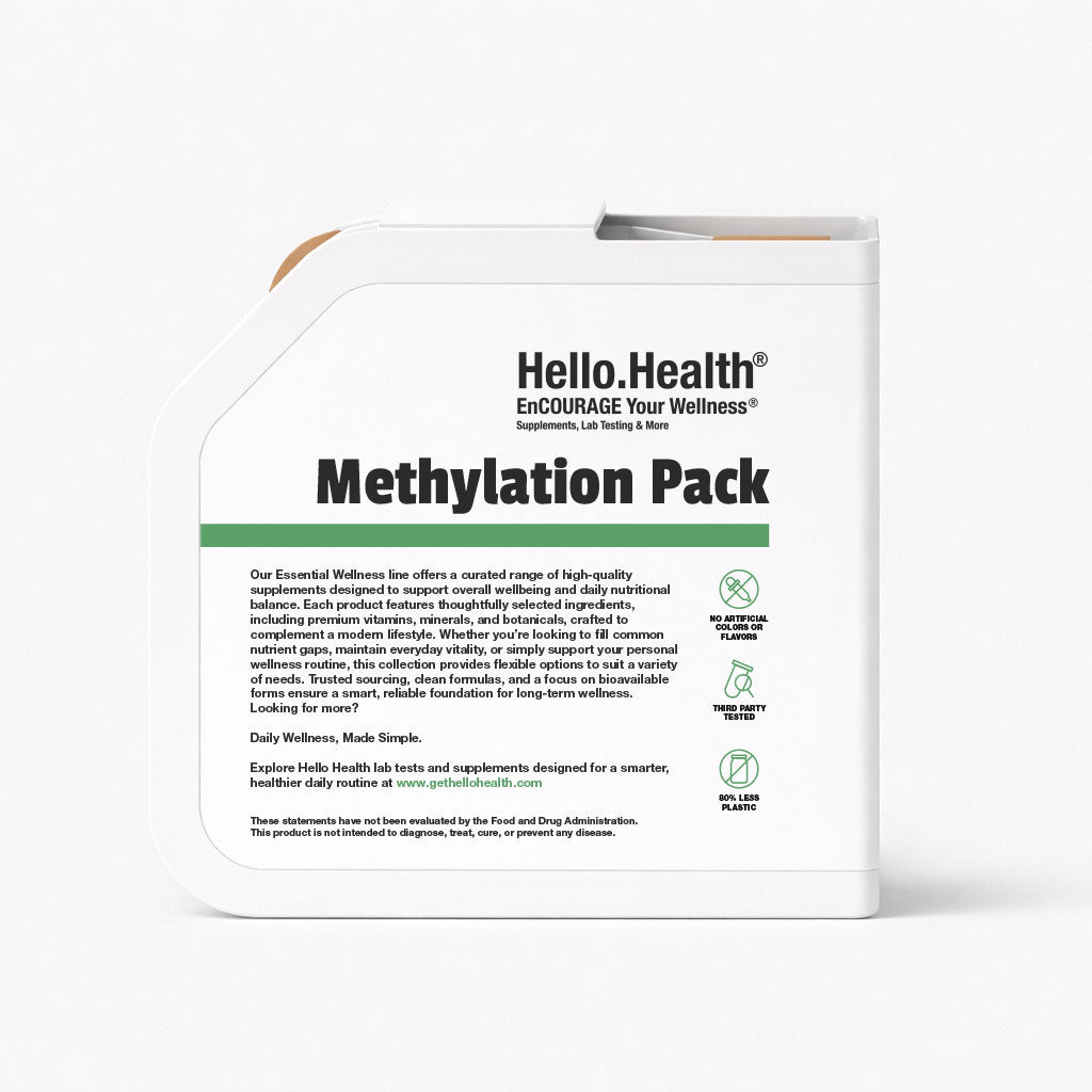 Methylation Pack with Methyl B-Complex, Trace Minerals, D Complex, NAC, Magnesium & Omega 3