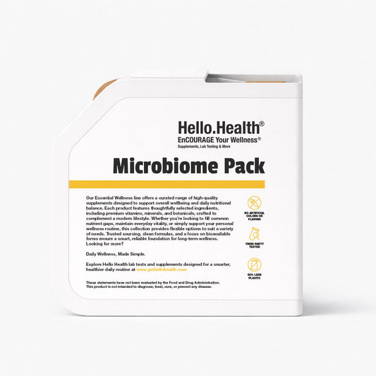 Microbiome Pack with Complete Probiotic, Soothing Fiber, Turmeric, Resveratrol, Quercetin & Berberine