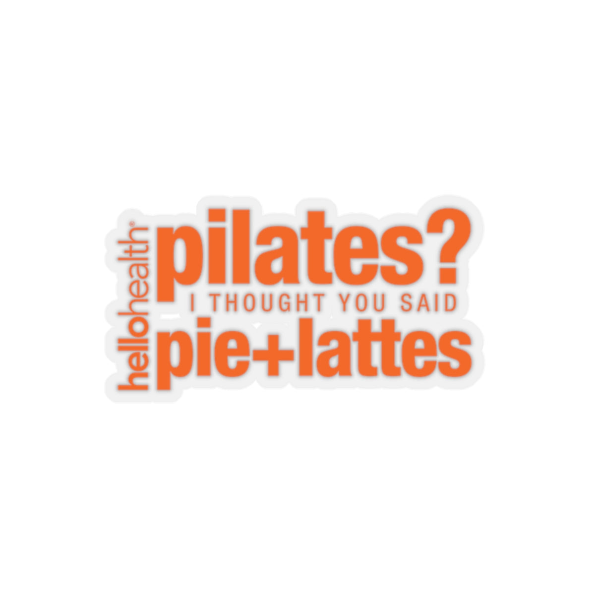 pie + lattes Sticker