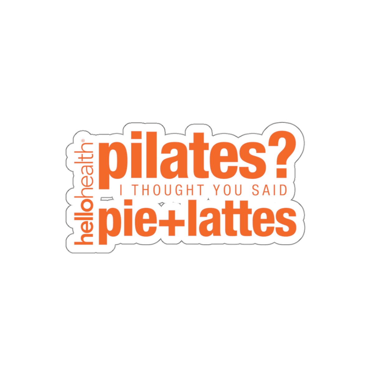 pie + lattes Sticker