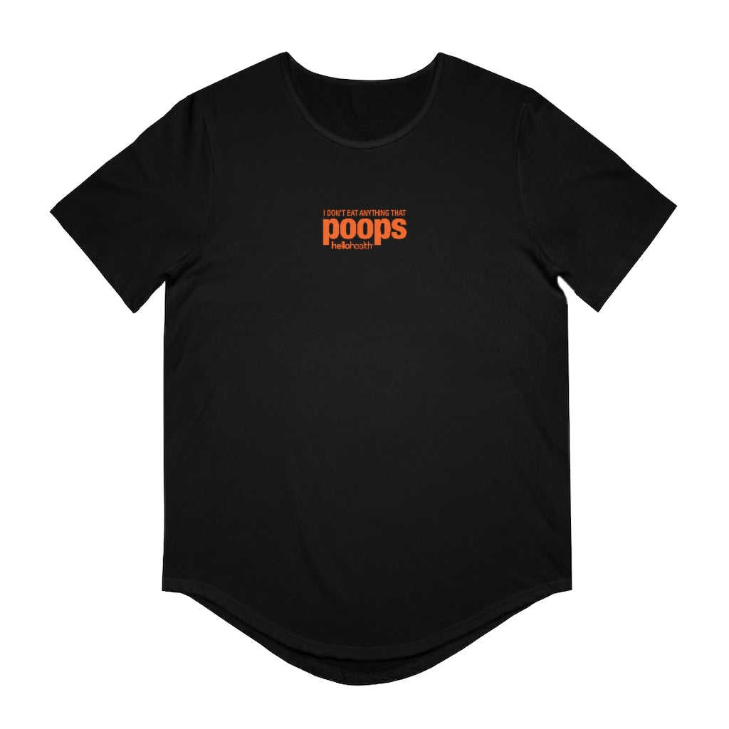 I don't eat anything that poops Jersey Curved Hem Tee