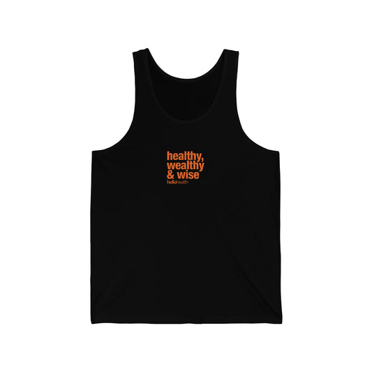 healthy, wealthy & wise Jersey Tank