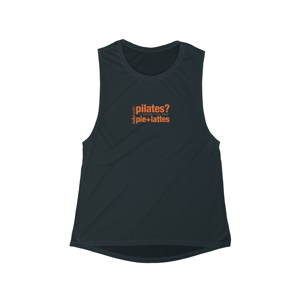 pie + lattes Women's Flowy Scoop Muscle Tank