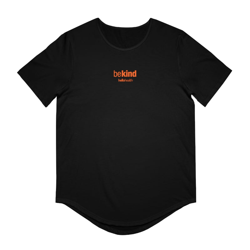 Hello Health be kind Jersey Curved Hem Tee