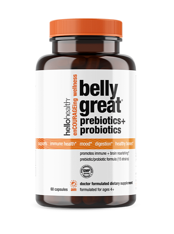 15-in-1 Pre-Probiotics + D3 + Methylfolate capsules - Belly Great