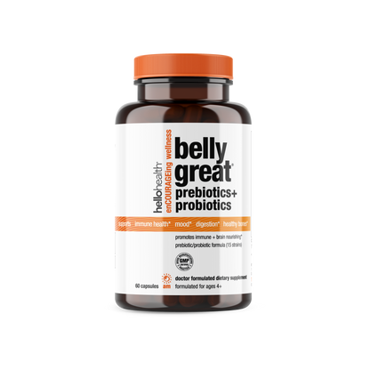 15-in-1 Pre-Probiotics + D3 + Methylfolate capsules - Belly Great