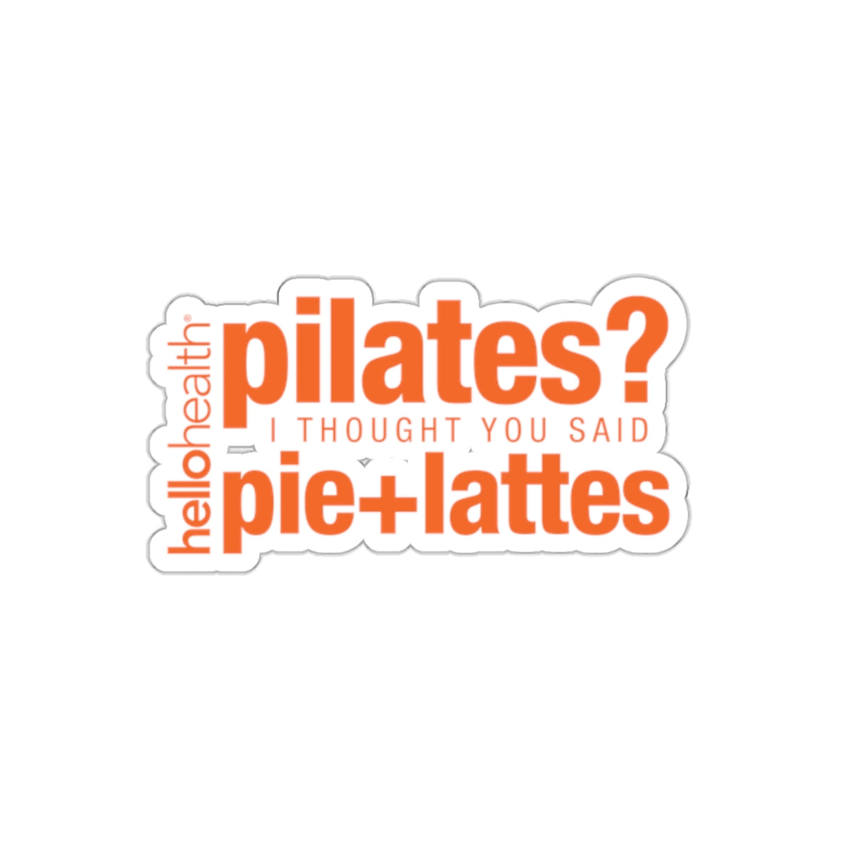 pie + lattes Sticker