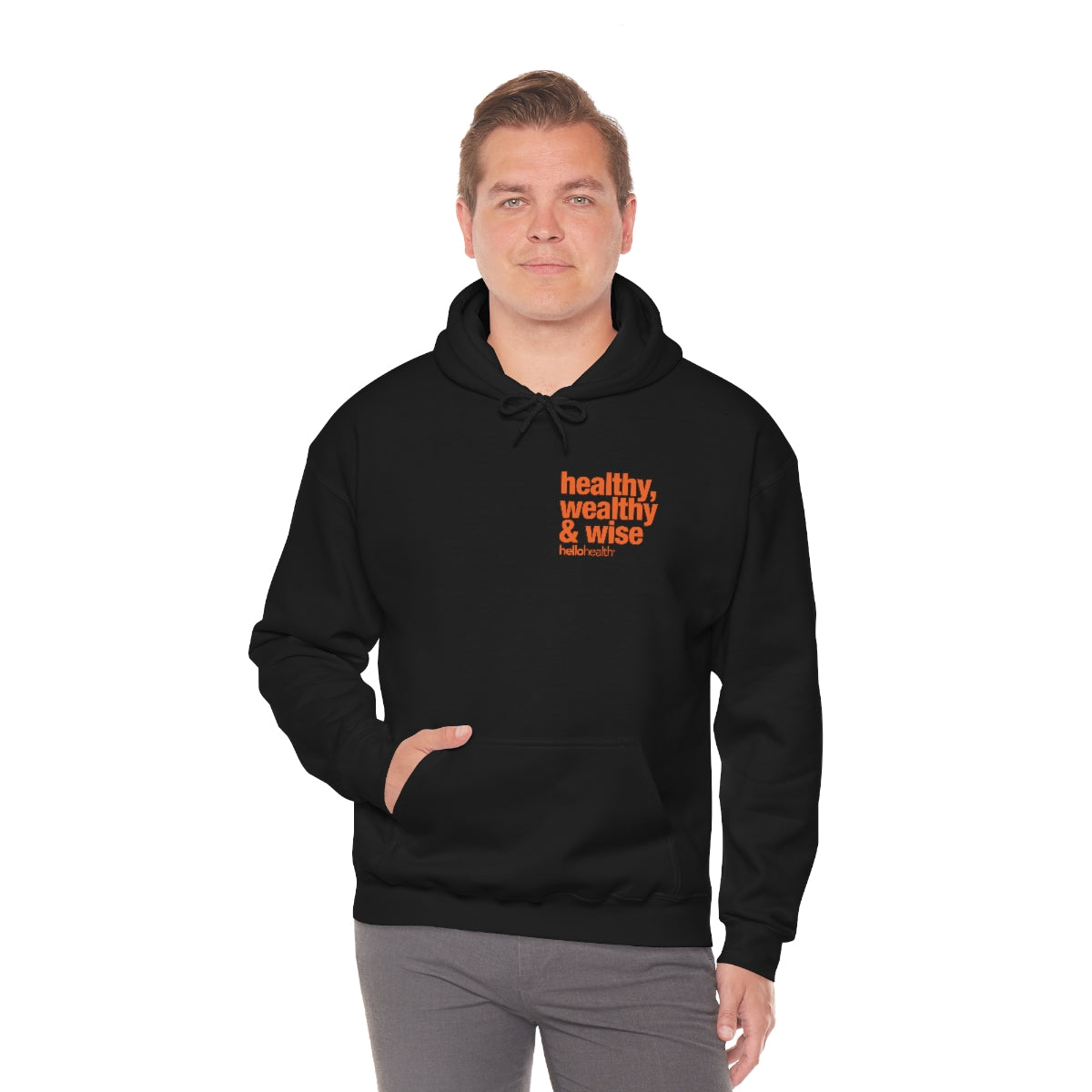 healthy, wealthy & wise Heavy Blend™ Hooded Sweatshirt