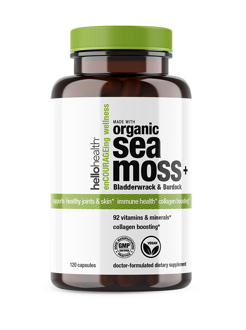 Organic Irish Sea Moss, Organic Bladderwrack, & Organic Burdock capsules